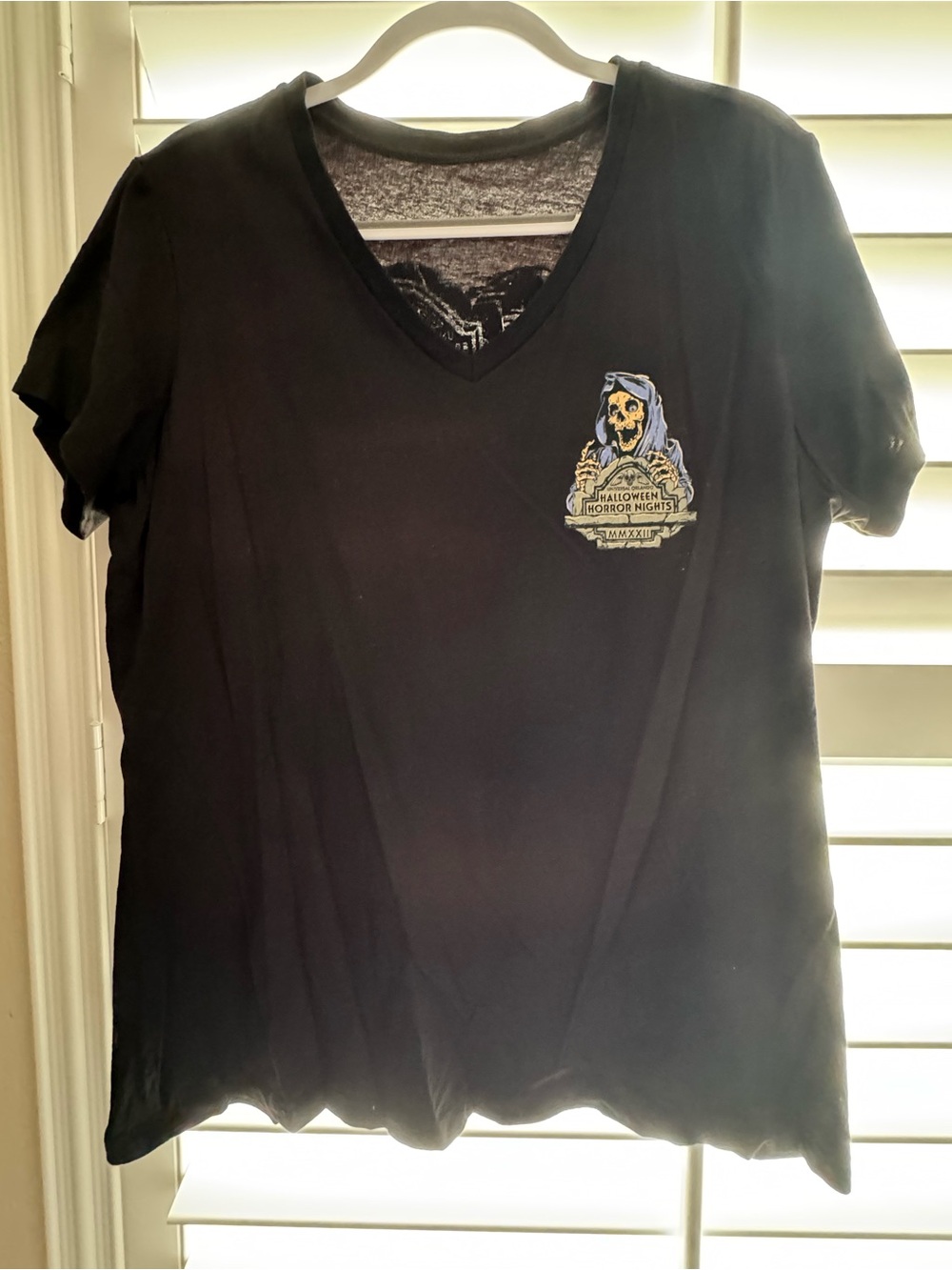 2022 Black Halloween Horror Nights Women’s V-Neck Tee